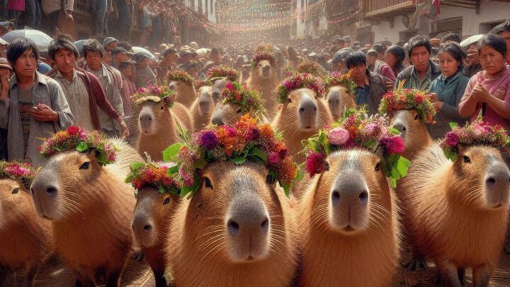 festa dei capibara Perù